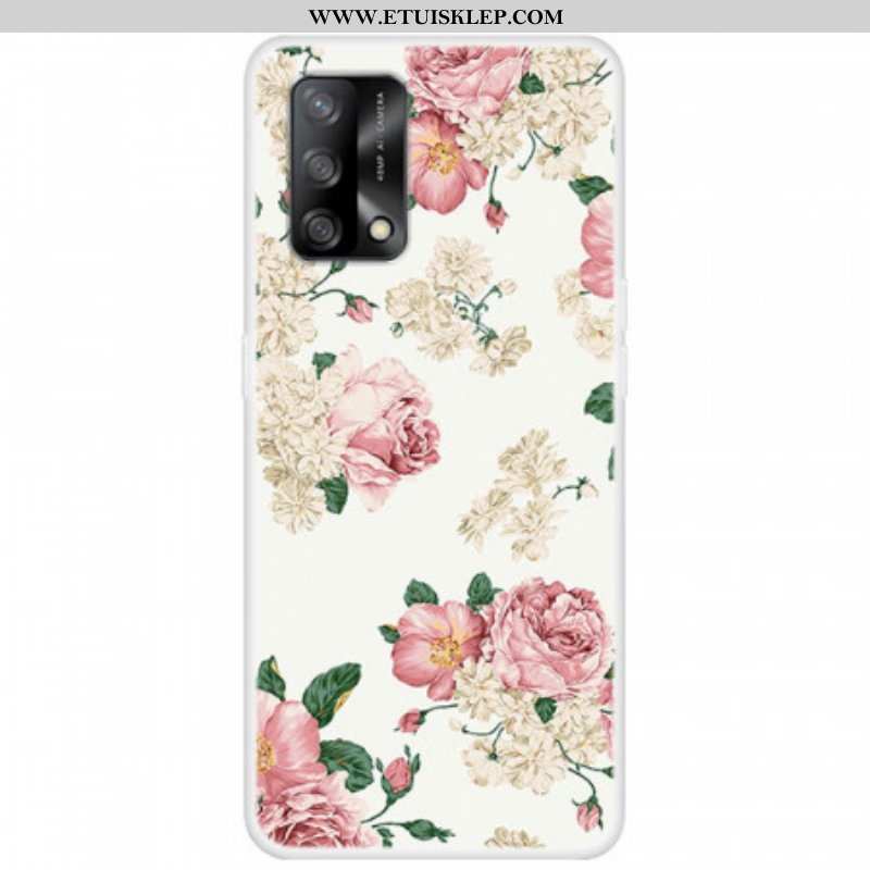 Etui do Oppo A74 4G Kwiaty Wolności